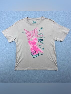 Bowie Let's Dance Graphic T-Shirt - Beige/Pink